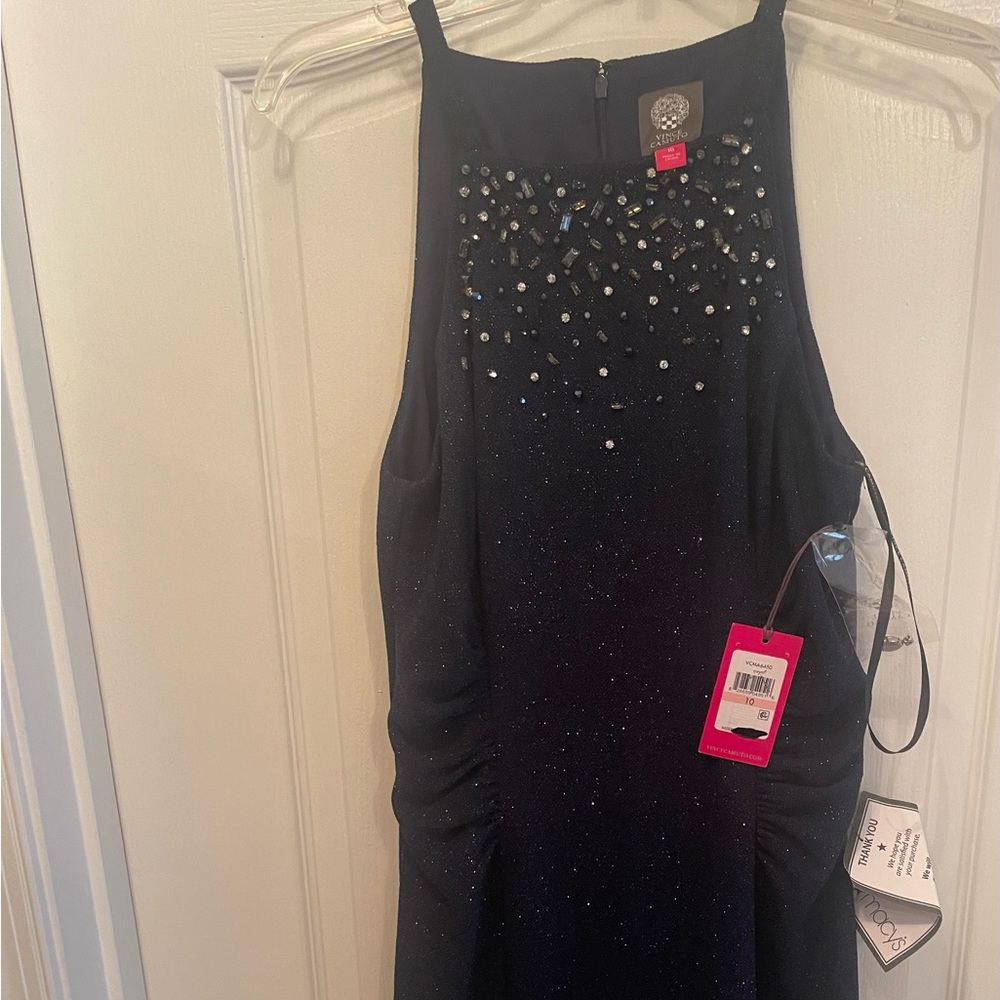 Vince Camuto Women's Glitter Knit Sheath Dress